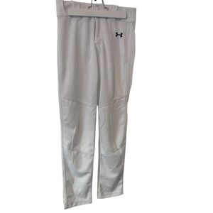 NEW Under Armour Utility Boy’s White Baseball Pants Youth Large